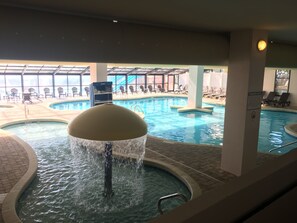 Indoor pool, a heated pool