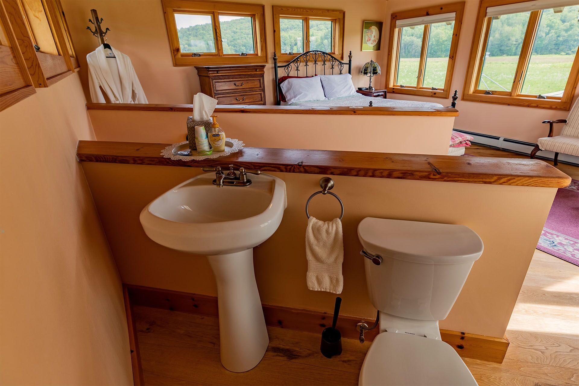 Combined shower/tub, jetted tub