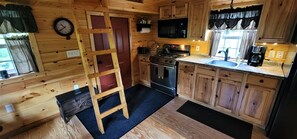 Fridge, microwave, oven, stovetop - Charming, quiet cabin with NEW private hot tub! (Confluence)
