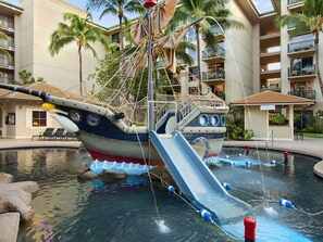 Outdoor pool, a heated pool - OCEANFRONT STUDIO VILLA Westin Kaanapali Villas NORTH. Available 2/18 - 2/25/23! (Lahaina)