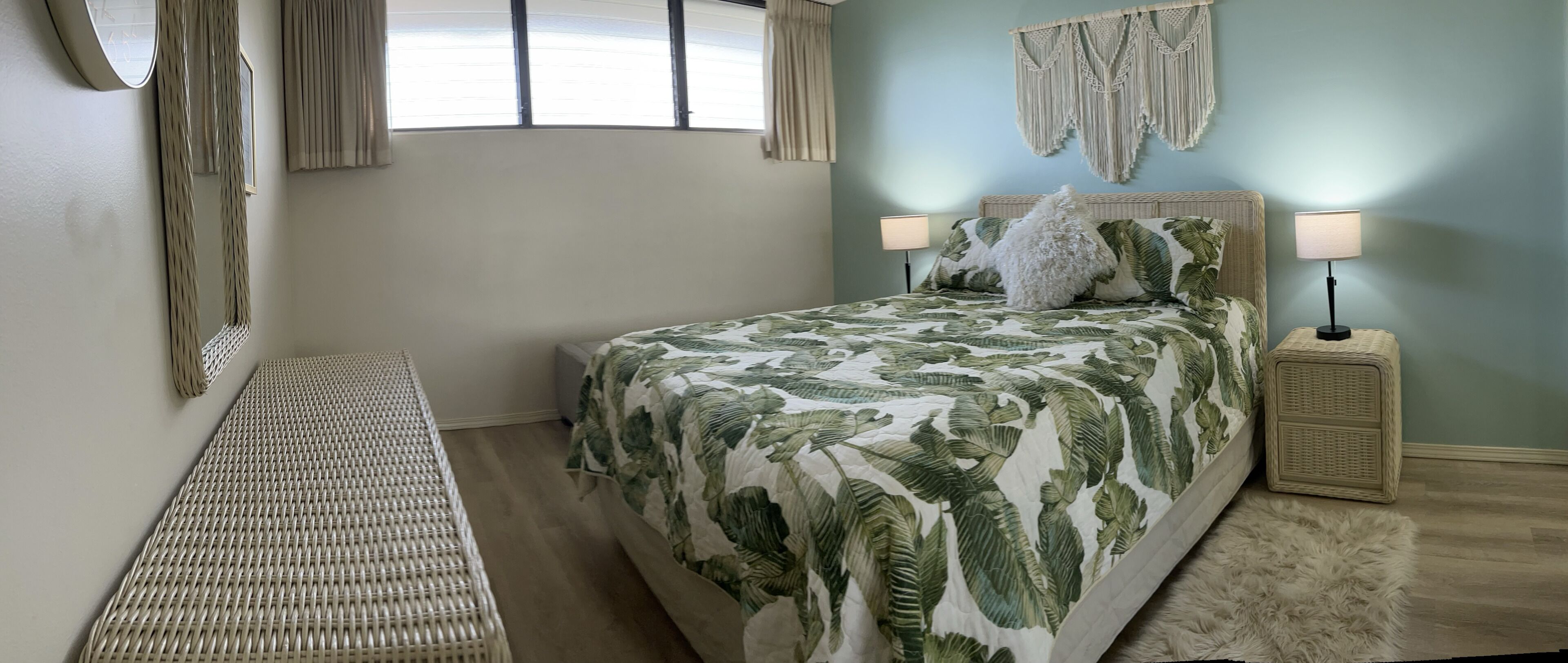 2 bedrooms, iron/ironing board, free WiFi, bed sheets