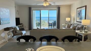 Smart TV, DVD player, books, video library