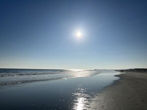 On the beach, sun loungers - Ocean Boulevard Oasis - Beachfront, Spectacular Ocean View, Pool, Beach Access! (Isle of Palms)