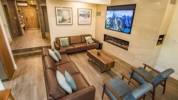 TV connectée, cheminée