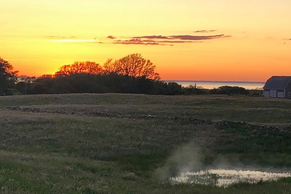 Sunset over Mitchell Farm