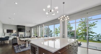 Sandy Shores: Upea moderni rantatalo, josta on näkymät auringonlaskuun Michigan-järvelle