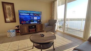 Smart TV, DVD player, stereo