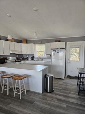 Fridge, microwave, oven, stovetop - Cozy Cottage in Kitty Hawk with Gorgeous Ocean Views! (Kitty Hawk)