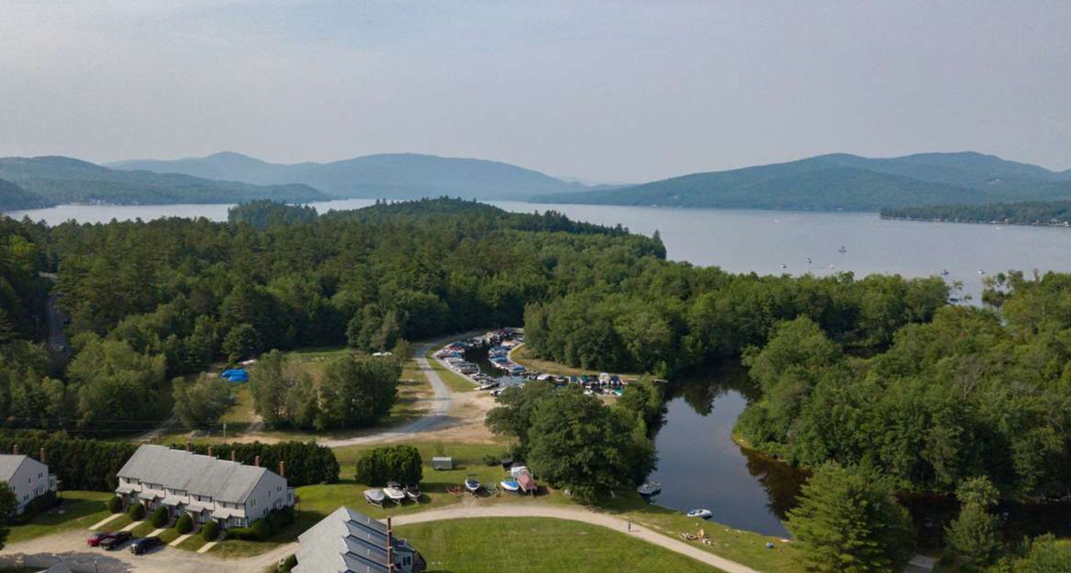 Aerial view of complex