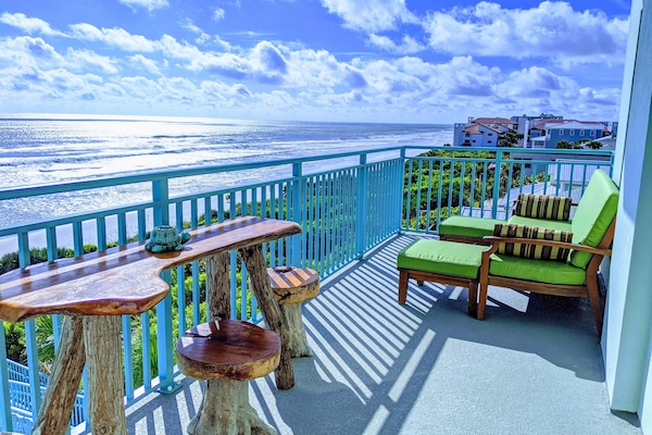 Breath taking views on this spectacular balcony!