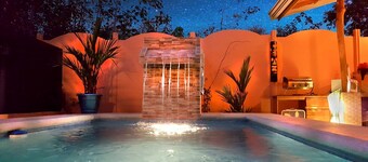 Walk to the Beach From your 2+ Bdrm Villa With Private Pool and outdoor Rancho!