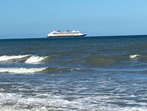 A cruise ship on the ocean. - BIG BEAUTIFUL BEACH HOUSE- STEPS TO THE SAND- (Cocoa Beach)