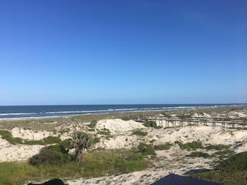Beach view from Patio