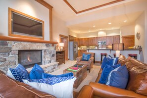 TV, fireplace, DVD player