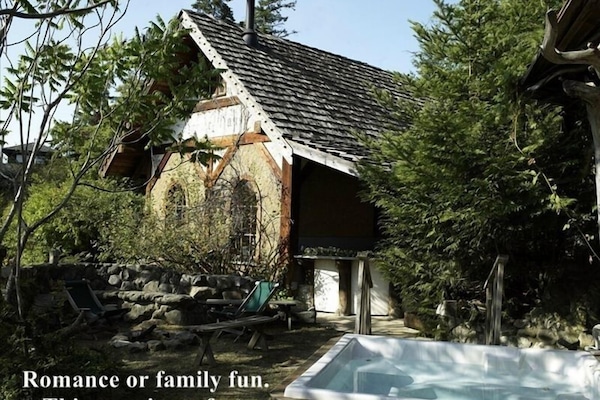 Romance of family fun. This area at the Gnome House is perfect.