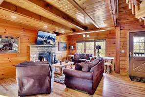 TV connectée, cheminée