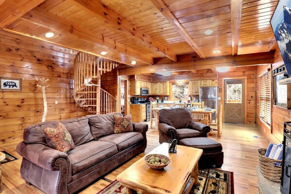 TV connectée, cheminée