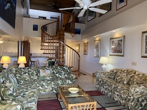 Smart TV, DVD player, table tennis, books - 2 Bed, 2 bath ocean view, A/c Kamaole Sands A graded condo (Kihei)