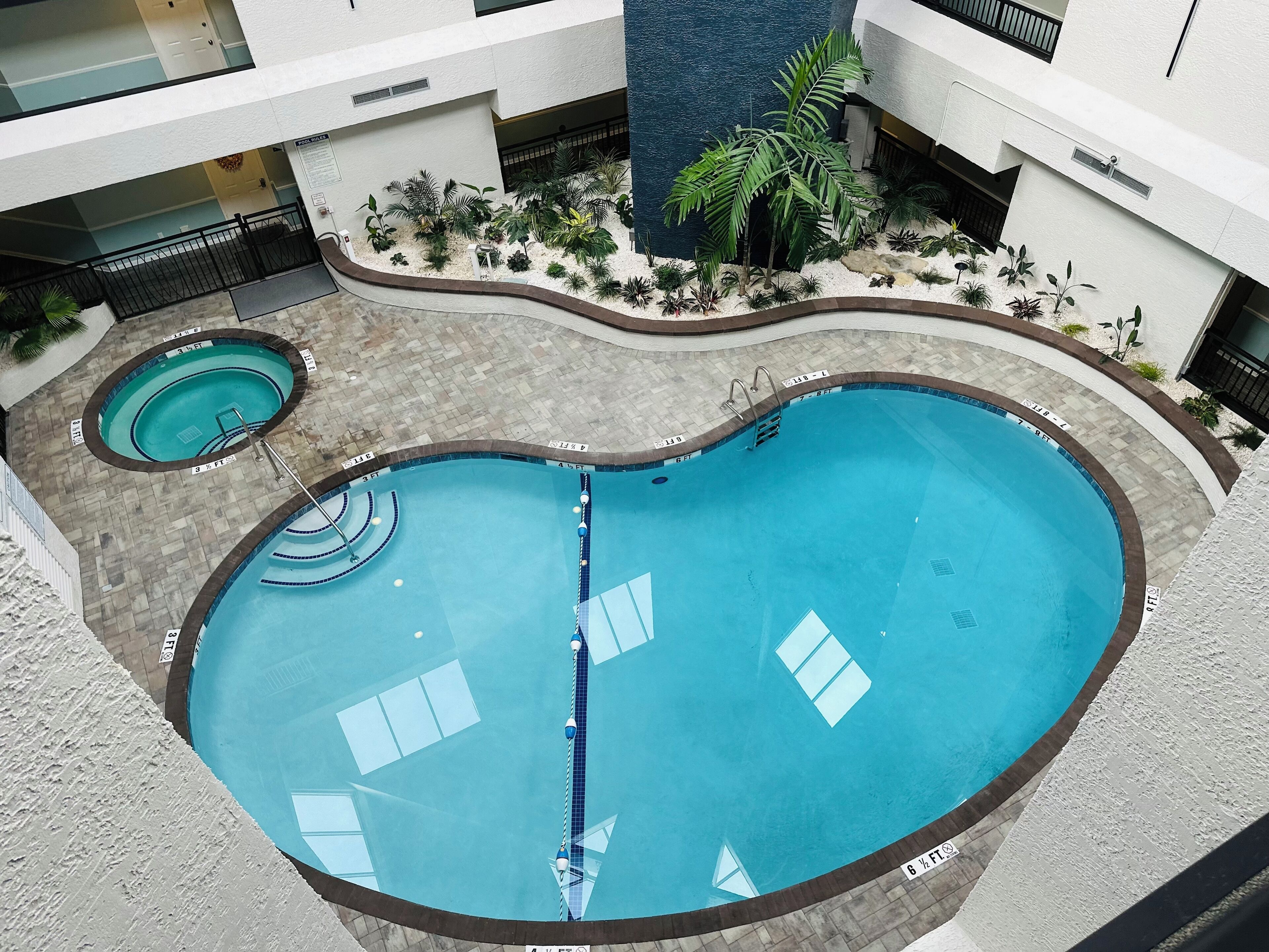 Indoor pool, outdoor pool