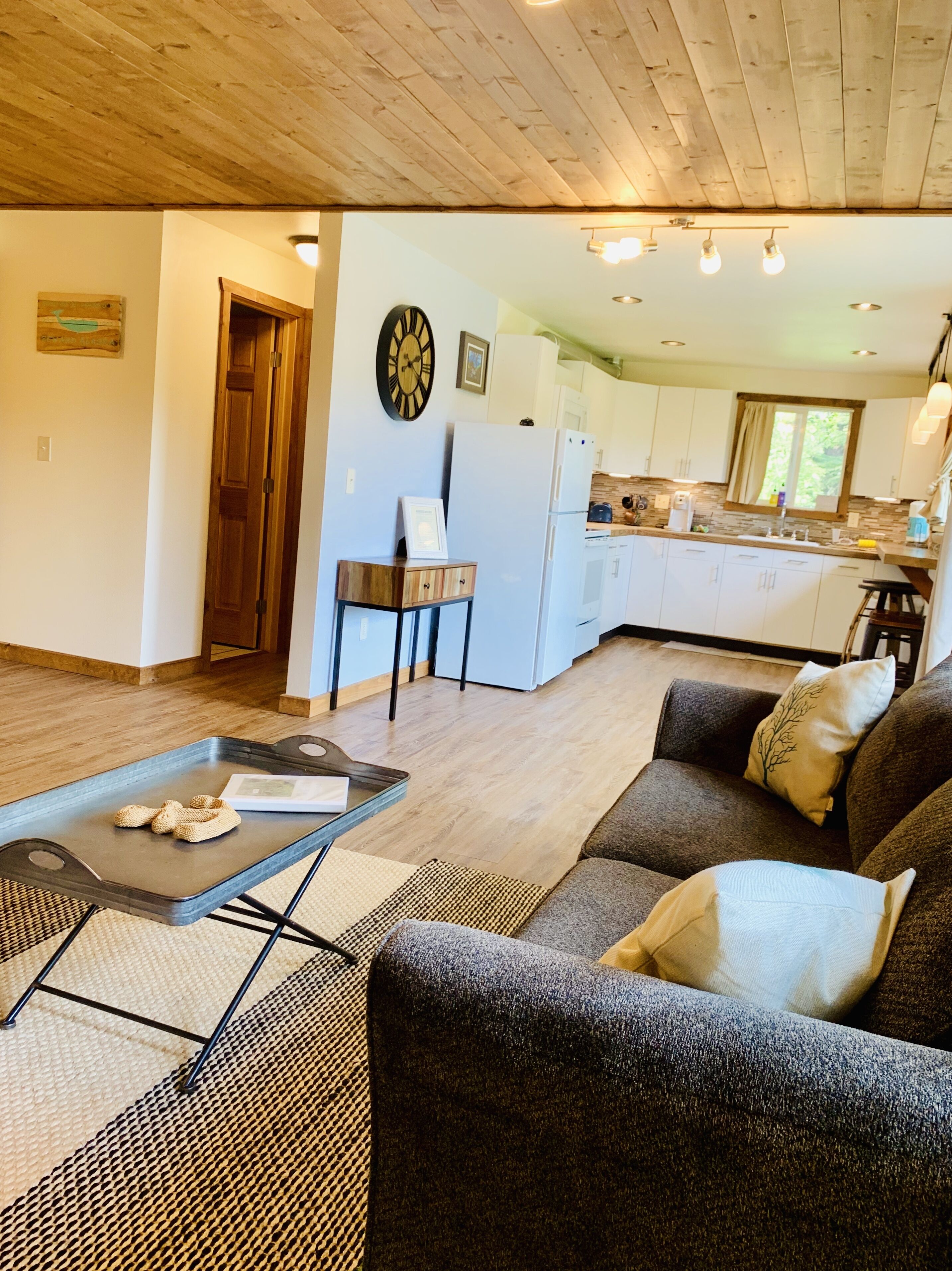 Smart TV, DVD player, books, stereo