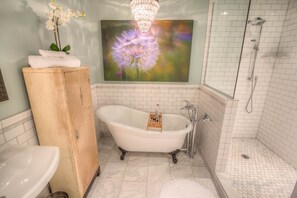 Hair dryer, towels, toilet paper