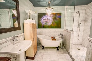 Hair dryer, towels, toilet paper