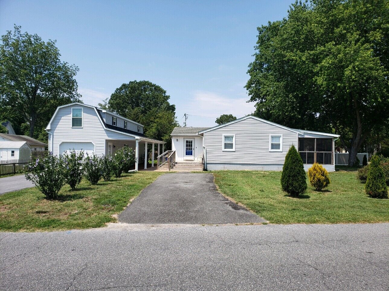 Driveway and main entrance
