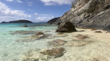 Sun loungers, beach towels