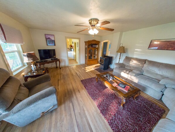 Smart TV, fireplace, video games, Netflix