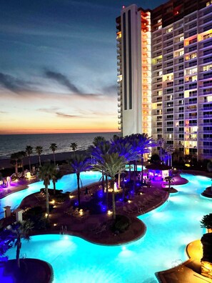 Indoor pool, outdoor pool
