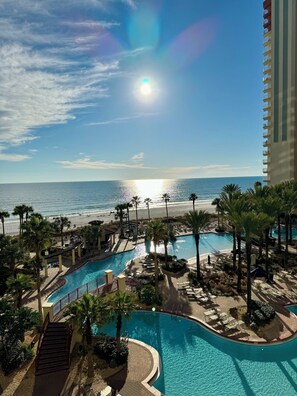Indoor pool, outdoor pool