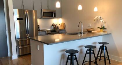 Chic, luxury condo in the middle of downtown fun, with your own parking spot