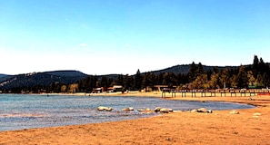 En la playa