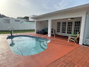 A heated pool