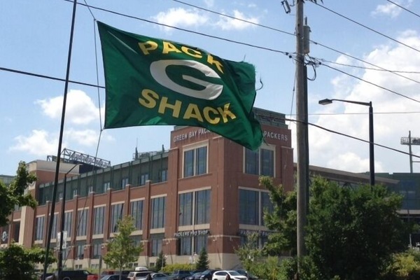 View of Lambeau from the patio of Pack Shack  An experience like no other!!!!