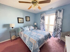 3 bedrooms, desk, iron/ironing board, travel cot