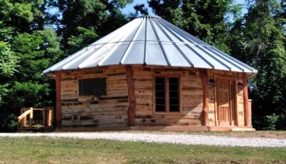 The mountaineer's rustic yurt