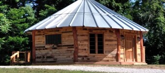 The mountaineer's rustic yurt