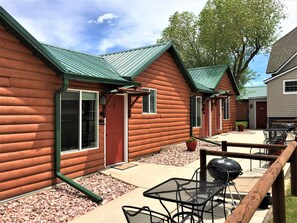 屋外ダイニングエリア