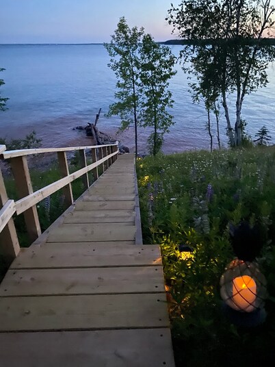 Madeline Island cottage -just steps of Lake Superior with sweeping views.