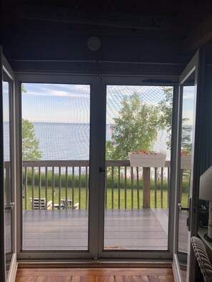 Uitzicht vanuit accommodatie