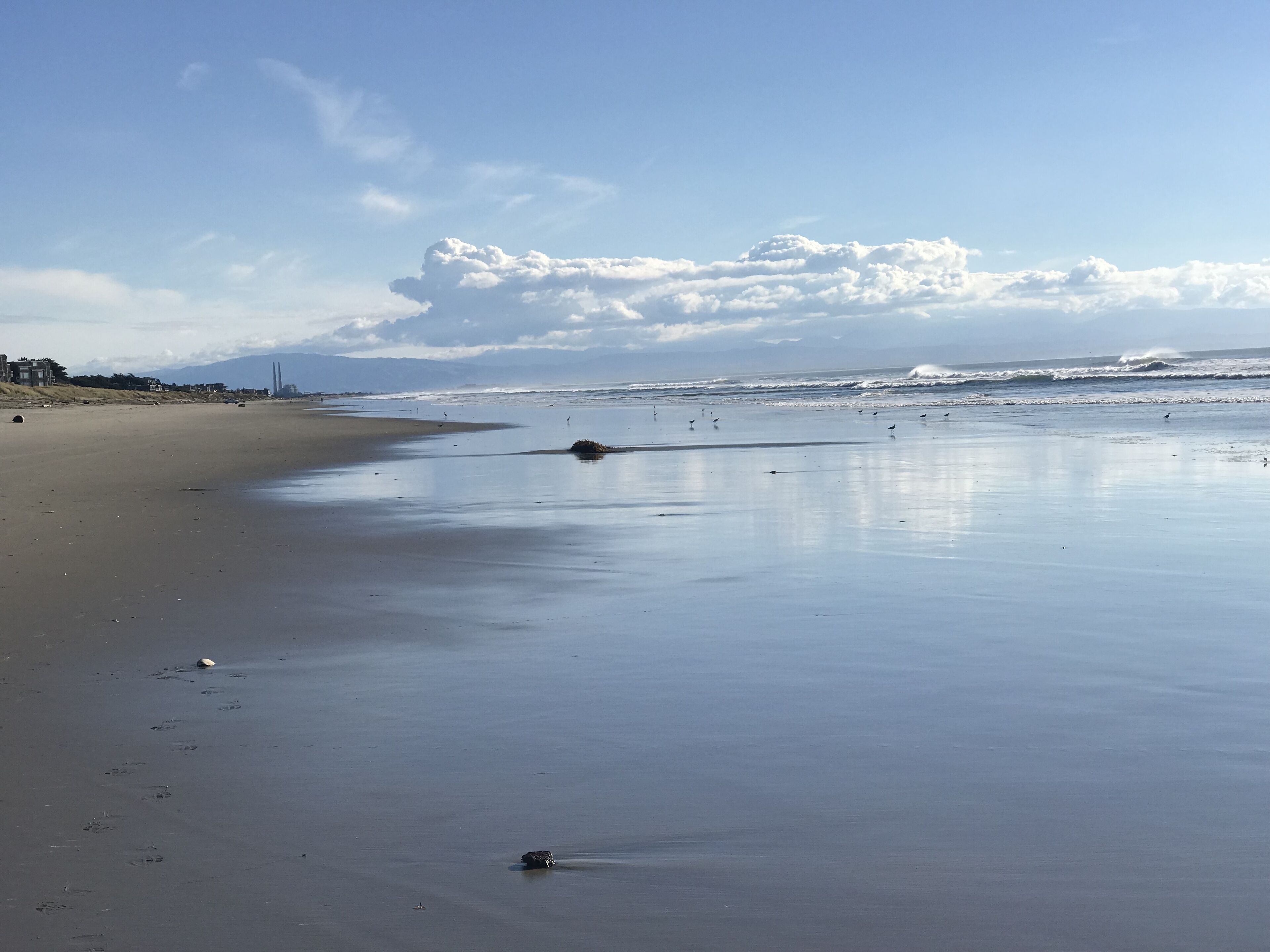 On the beach