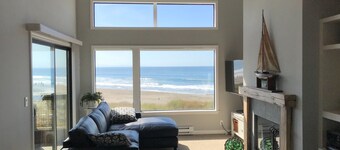 Leilighet ved stranden med spektakulær utsikt, komfort og moro for alle