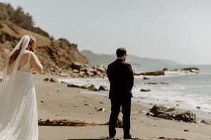 On the beach