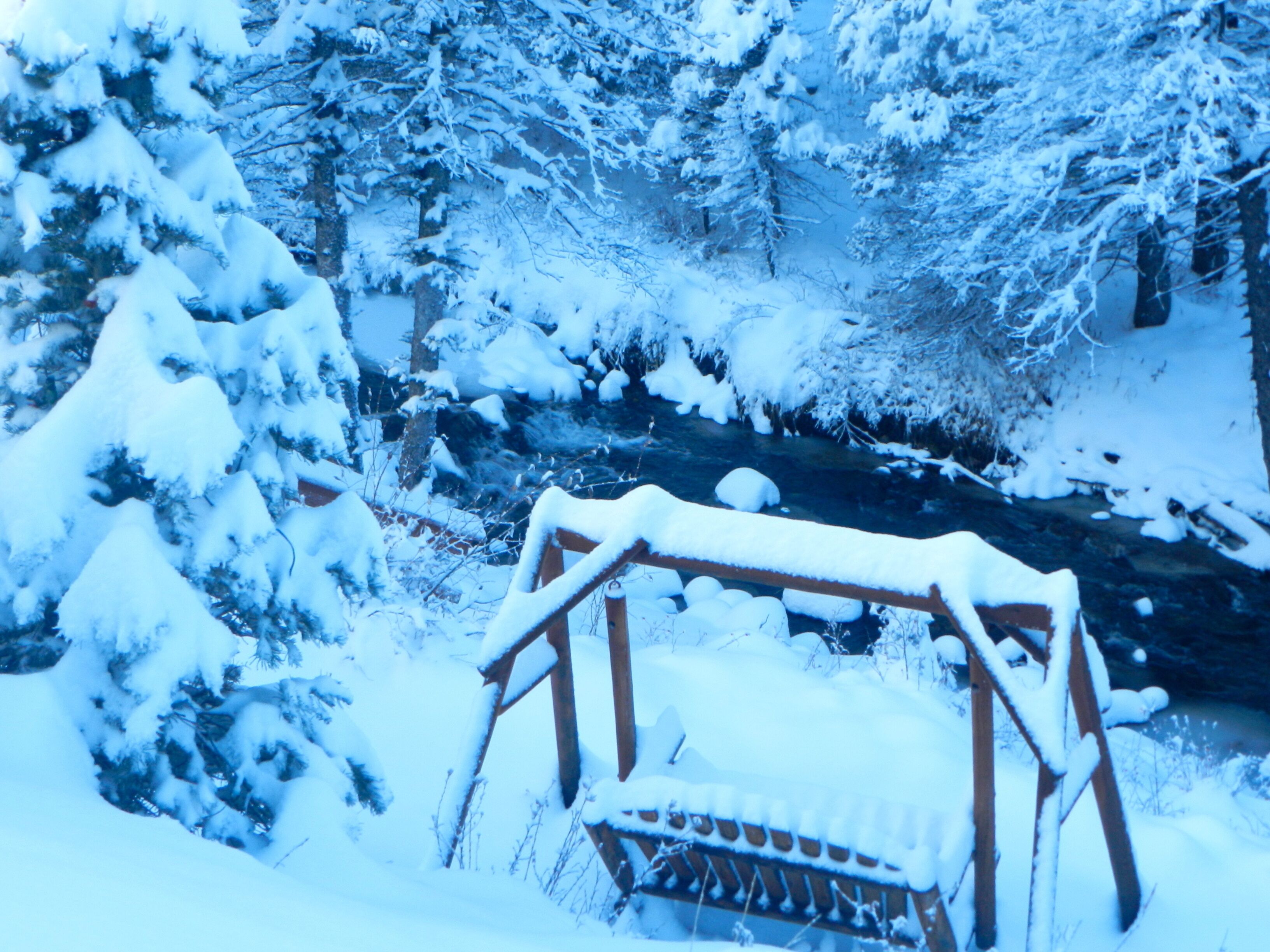 Picture Perfect Luxury Red River Ski Chalet ON THE RIVER w/ HOT TUB