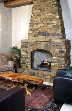 Condo, 3 Bedrooms, Non Smoking (3 bathrooms) | Living room | TV, fireplace - Haciendas Club (Angel Fire)