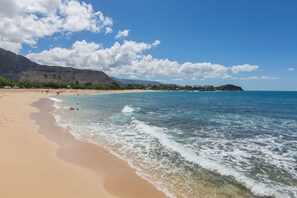 On the beach, beach towels -  Direct Oceanfront, Great Surfing, A/C (Waianae)