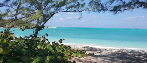 Beach nearby, sun loungers, beach towels