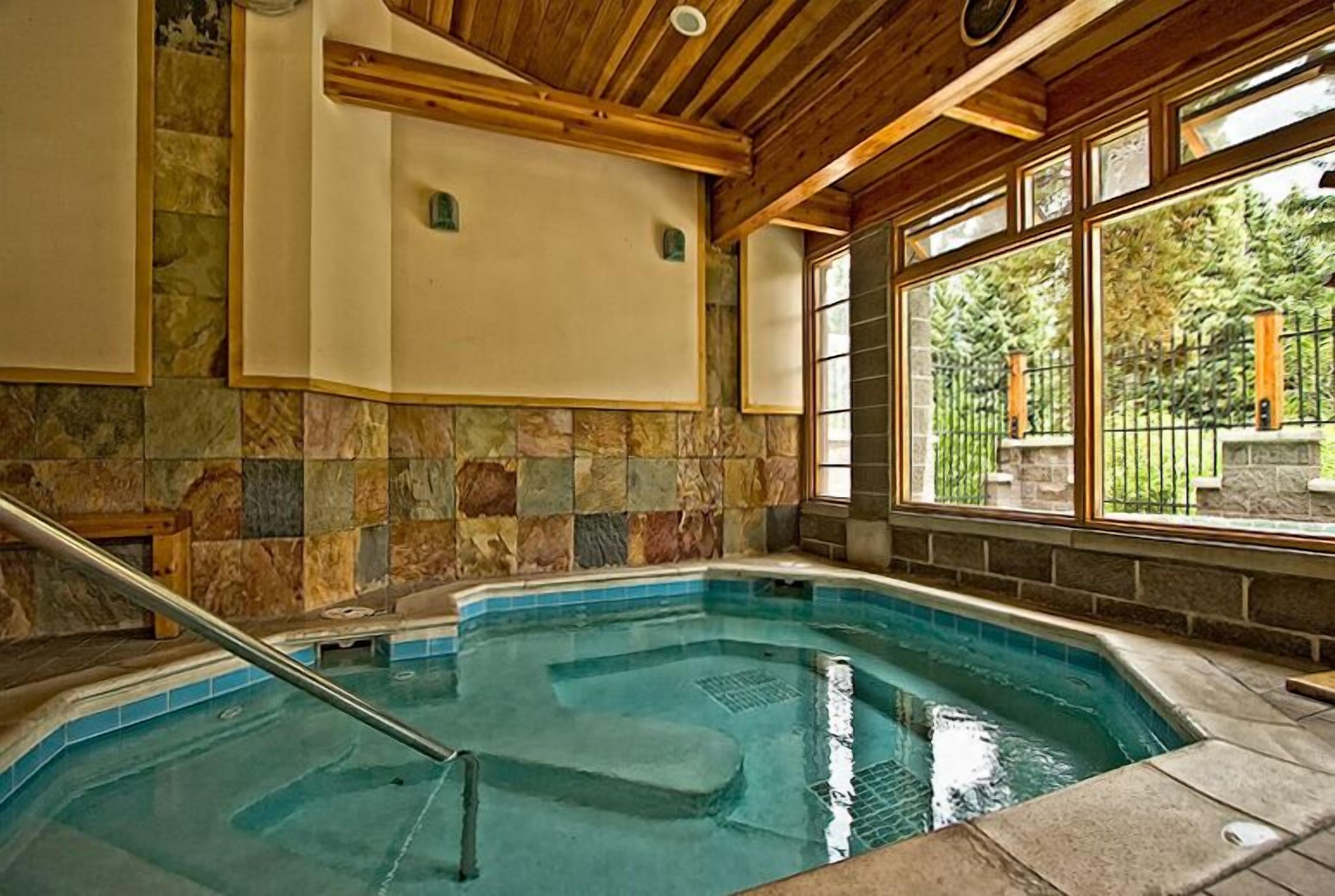 Inside Hot Tub on site