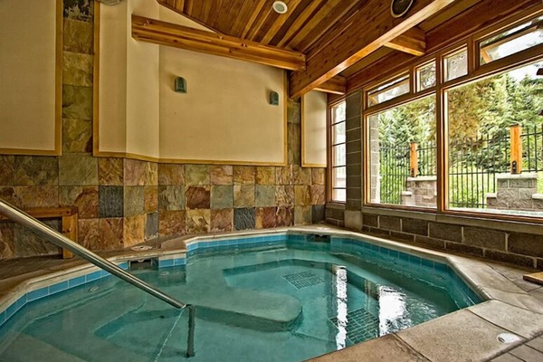 Inside Hot Tub on site